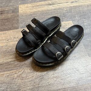 WOMEN'S DR. MARTENS BLAIRE SLIDE PLATFORM SANDALS